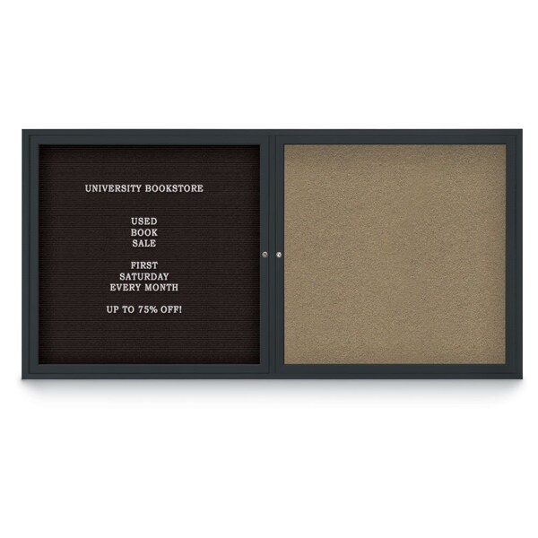 Corkboard, Amethyst/Black, 72"x36"